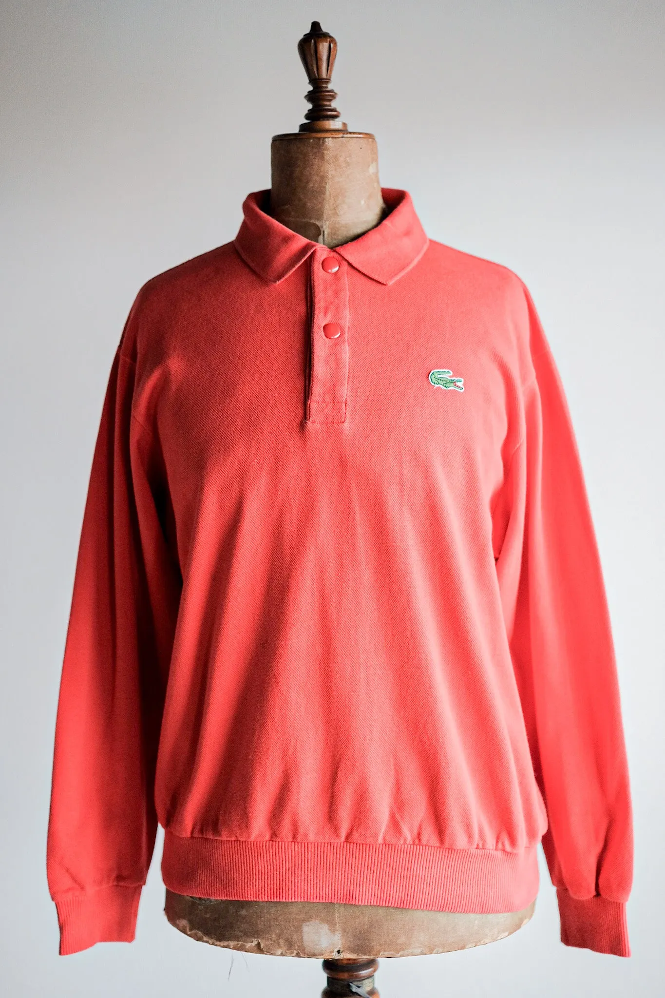 [~ 70's] Chemise Lacoste L / S Polo Sweatshirt Taille.4 