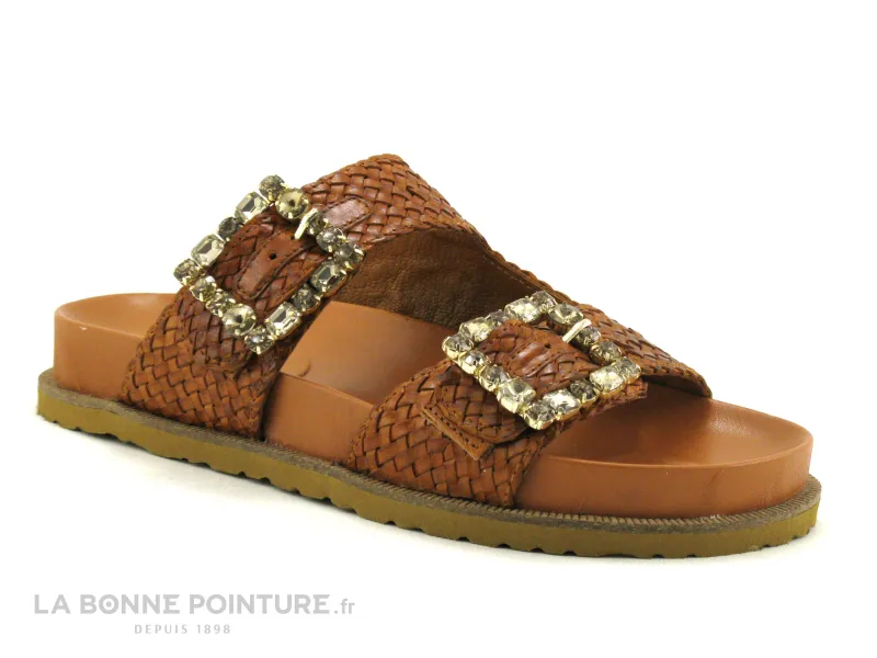 Achat chaussures Elue par Nous Femme Mule, vente Elue par Nous NECOSSER Camel - Mule Femme marron
