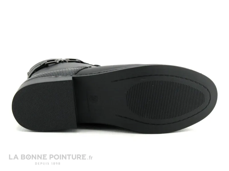 Achat chaussures Moran's Femme Boots, vente Morans TERS - Chaussure montante noire Femme - Lacet et zip