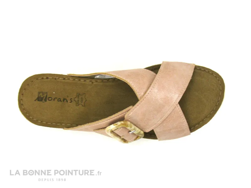 Achat chaussures Moran's Femme Mule, vente Morans MEKIL 32422 beige rose - Mules femme reglable
