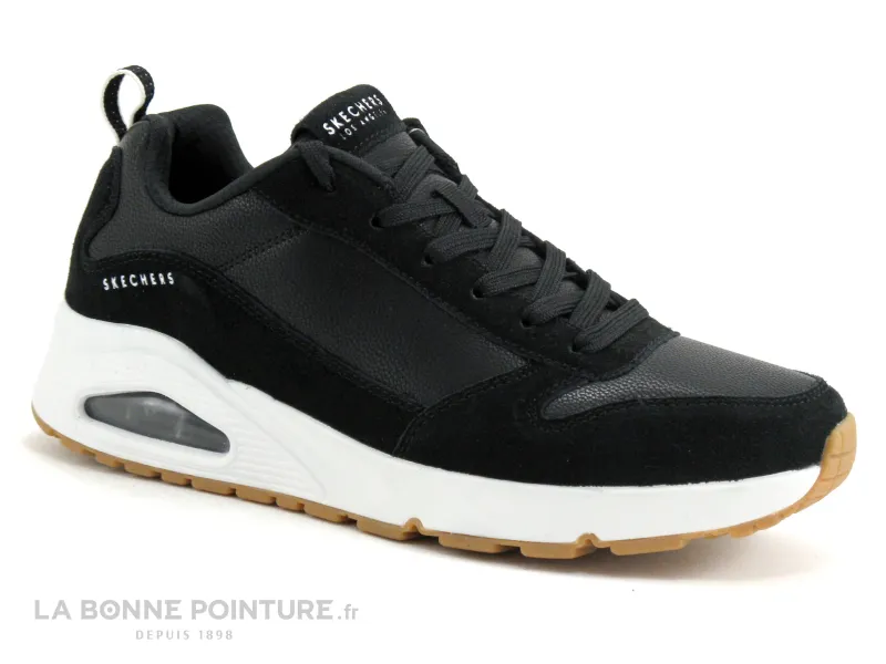 Achat chaussures Skechers Homme Basket, vente Skechers UNO STACRE 52468BKW - Basket ville Homme