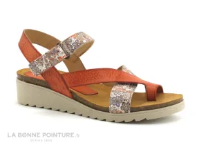 Achat chaussures Xapatan Femme Entre-doigts, vente Xapatan 9060 Corail - Nu-pieds entre-doigts Femme