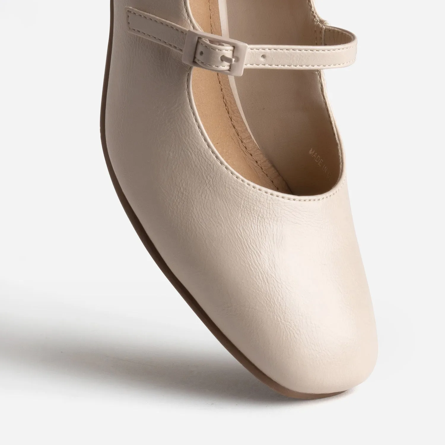 Babies beige nude double bride - Escarpins Femme | ERAM