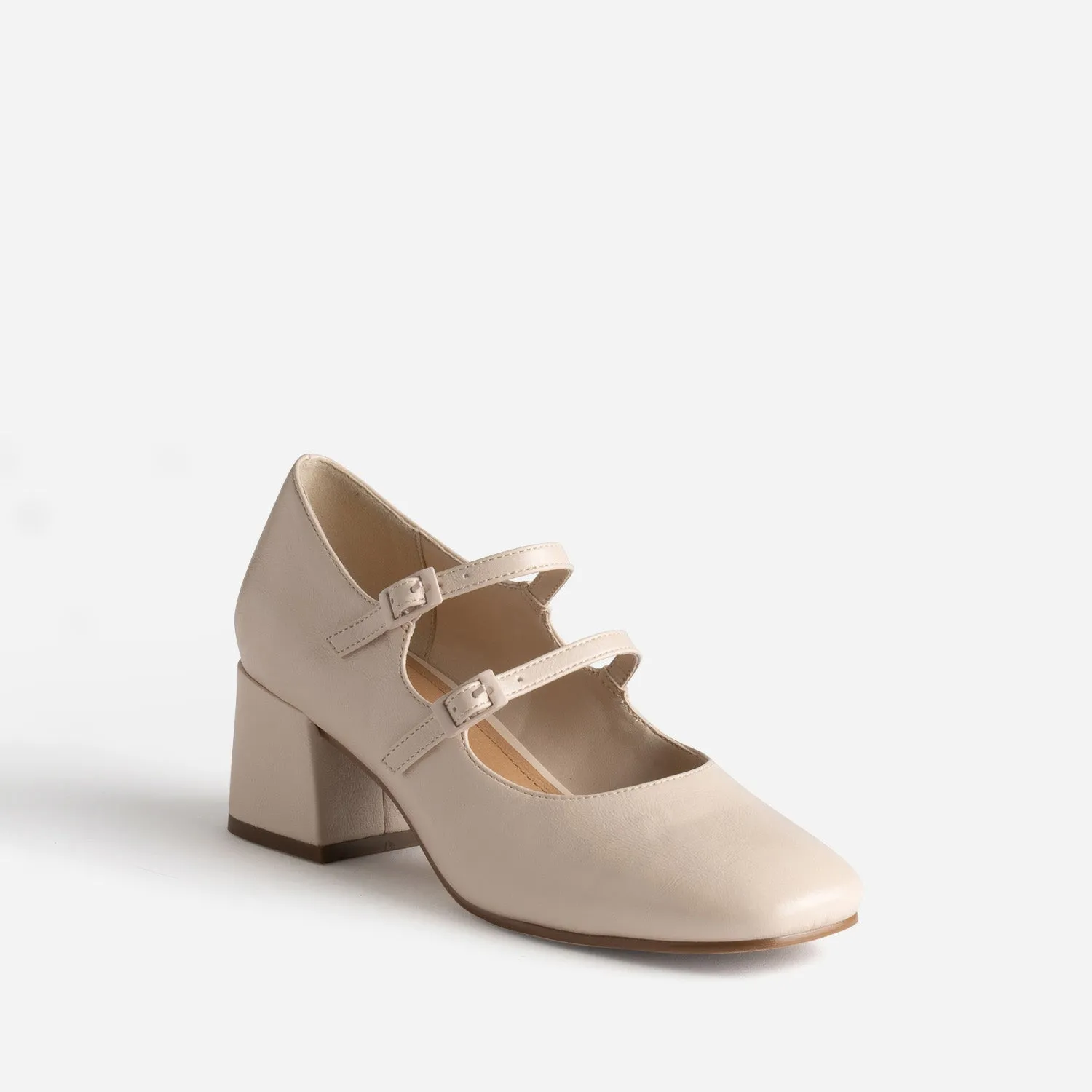 Babies beige nude double bride - Escarpins Femme | ERAM