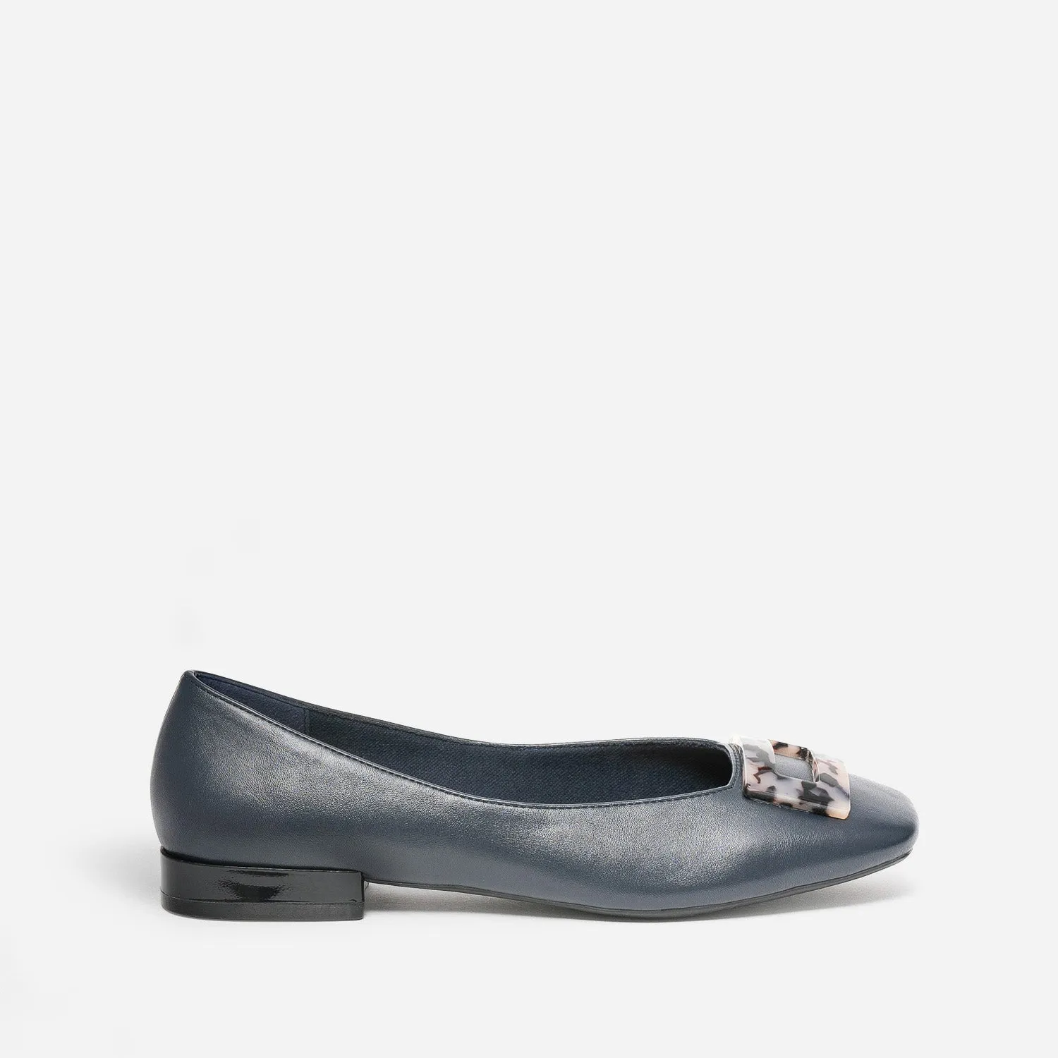 Ballerine marine décor écailles - Ballerines Femme | ERAM