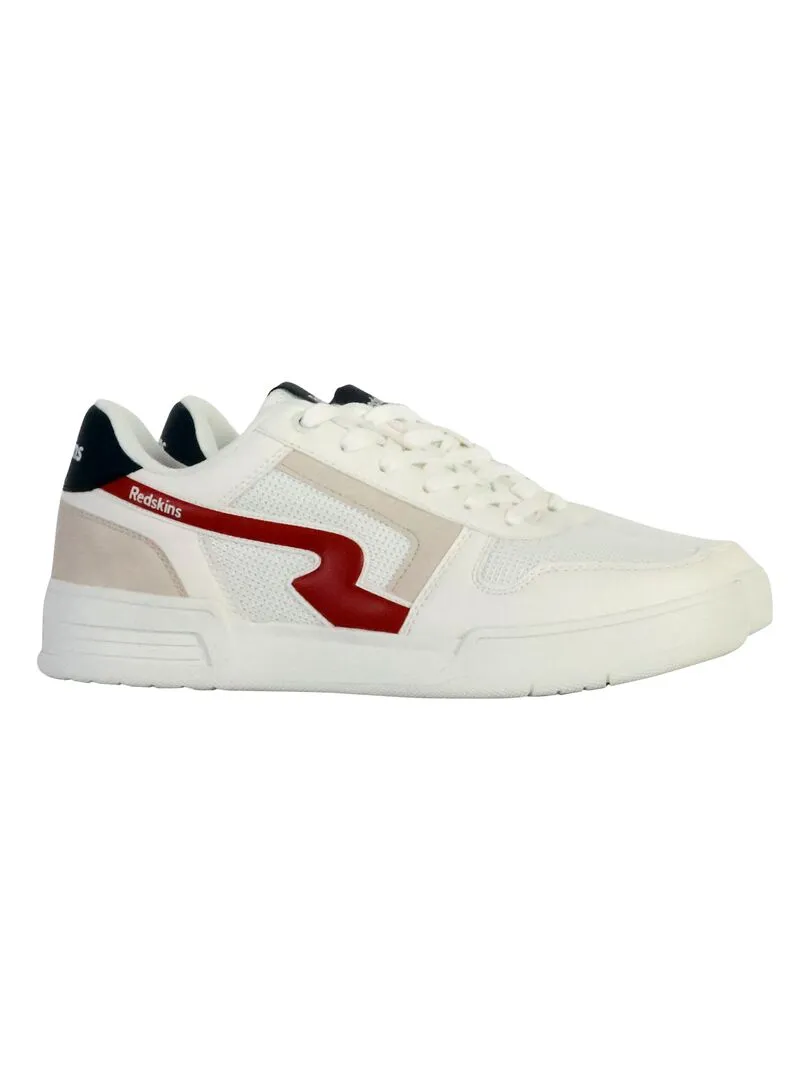 Basket à Lacets Redskins Finn - Blanc
