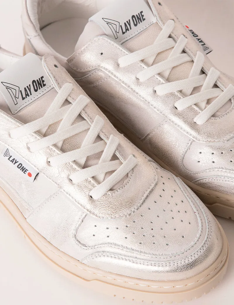 Baskets Basses Dubaï Unisex Blanches Délavées
