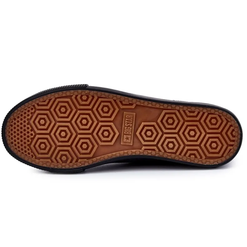 Baskets Basses Homme Big Star KK174007 Noir le noir