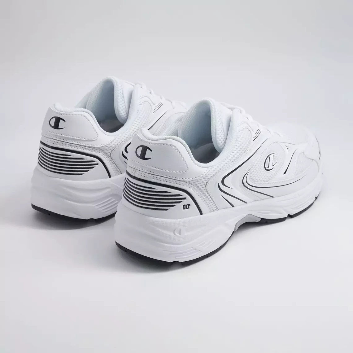 Baskets basses unisexe - RUN 00 - Blanc Champion - Baskets Homme sur MenCorner