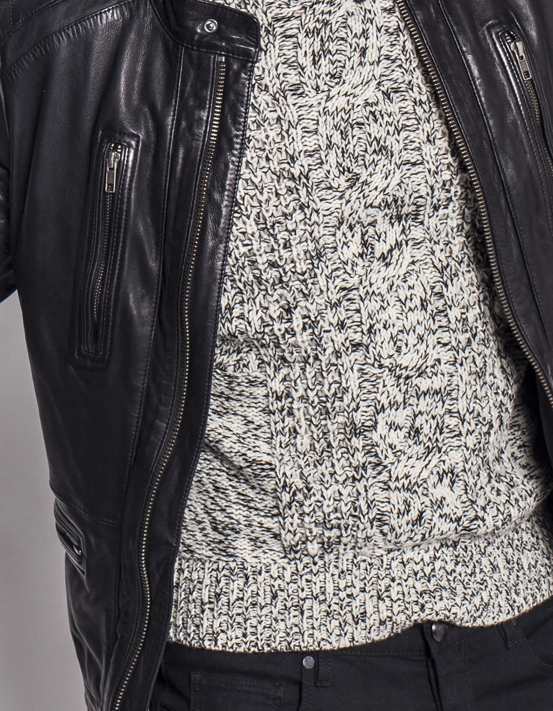 Blouson en cuir homme