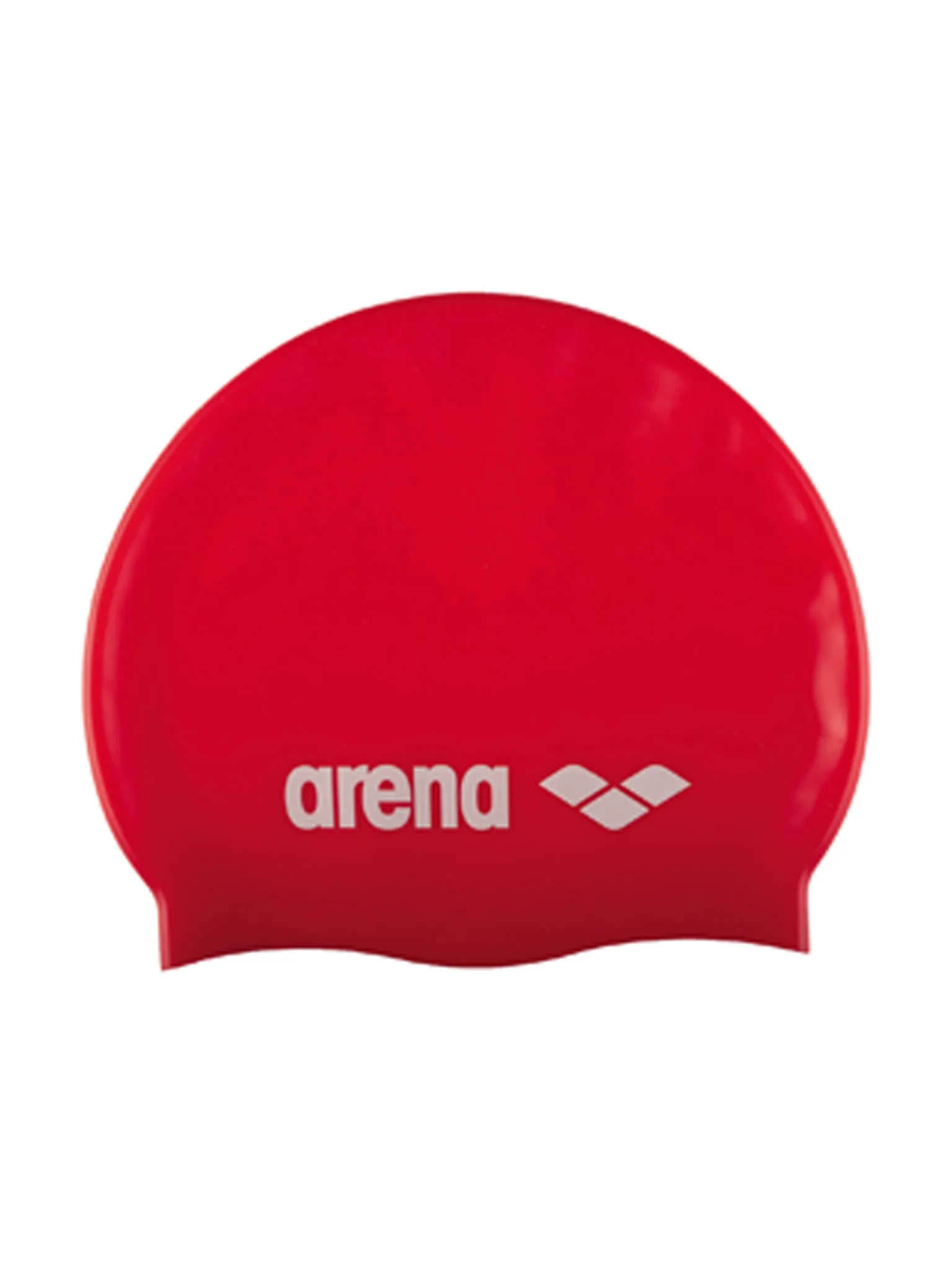Bonnet de natation Classic en silicone - Rouge/Blanc