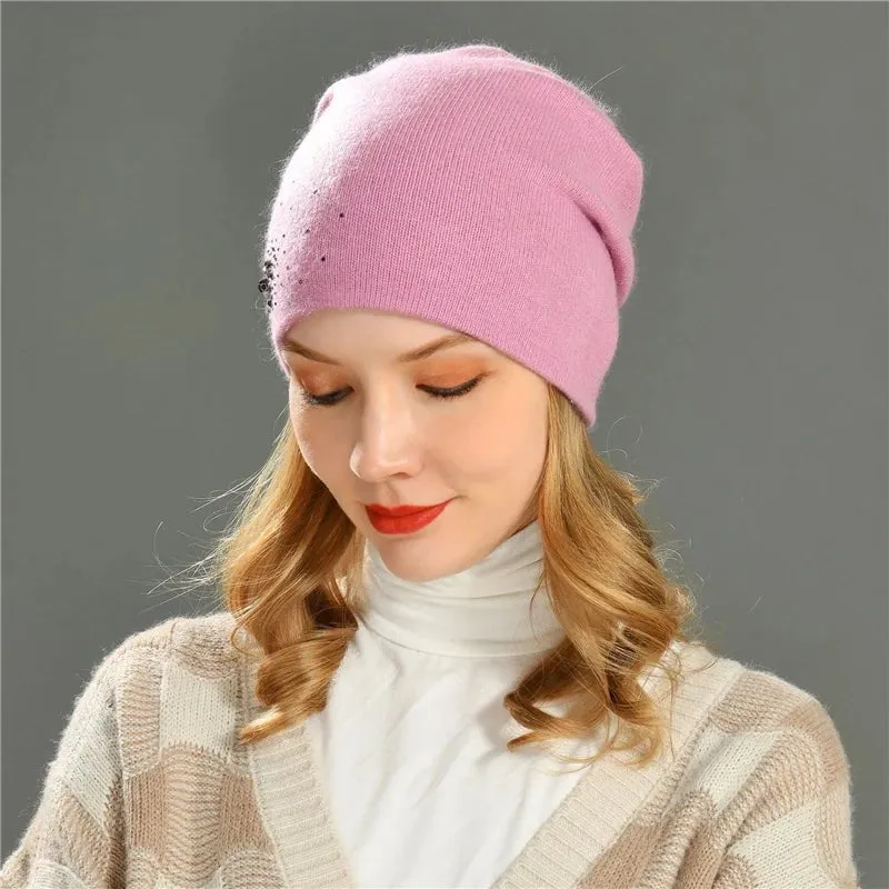 Bonnet d'hiver en tricot pour femme