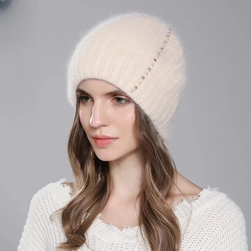 Bonnet en laine et angora