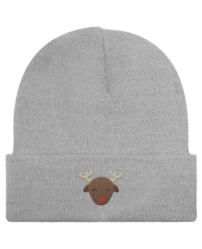 Bonnet à revers Rennes de noël par tunetoo
