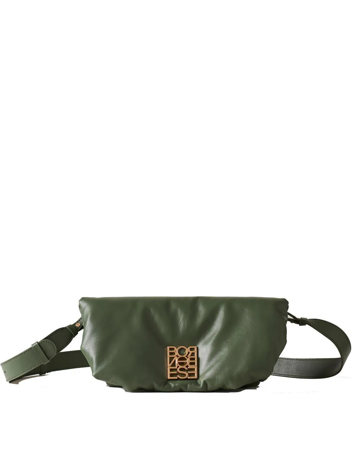 Borbonese Couch  Sac Bandoulière, En Cuir Olive - Achetez À Prix Outlet!