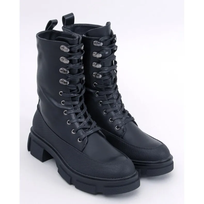 Bottes à lacets Dart noires le noir