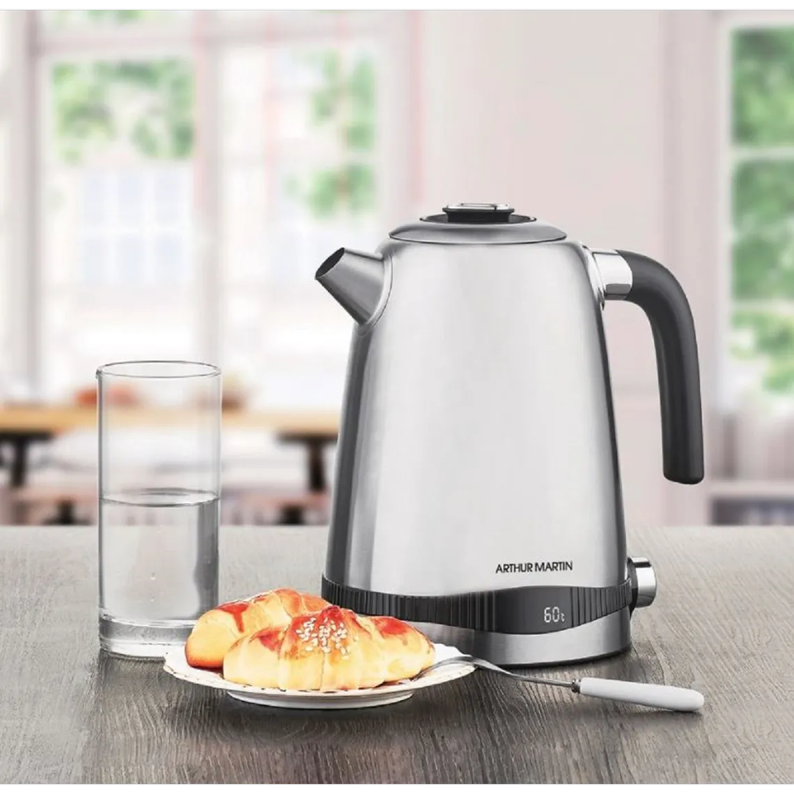 Bouilloire électrique Inox - 1.7 L - 2200W | 3 Suisses