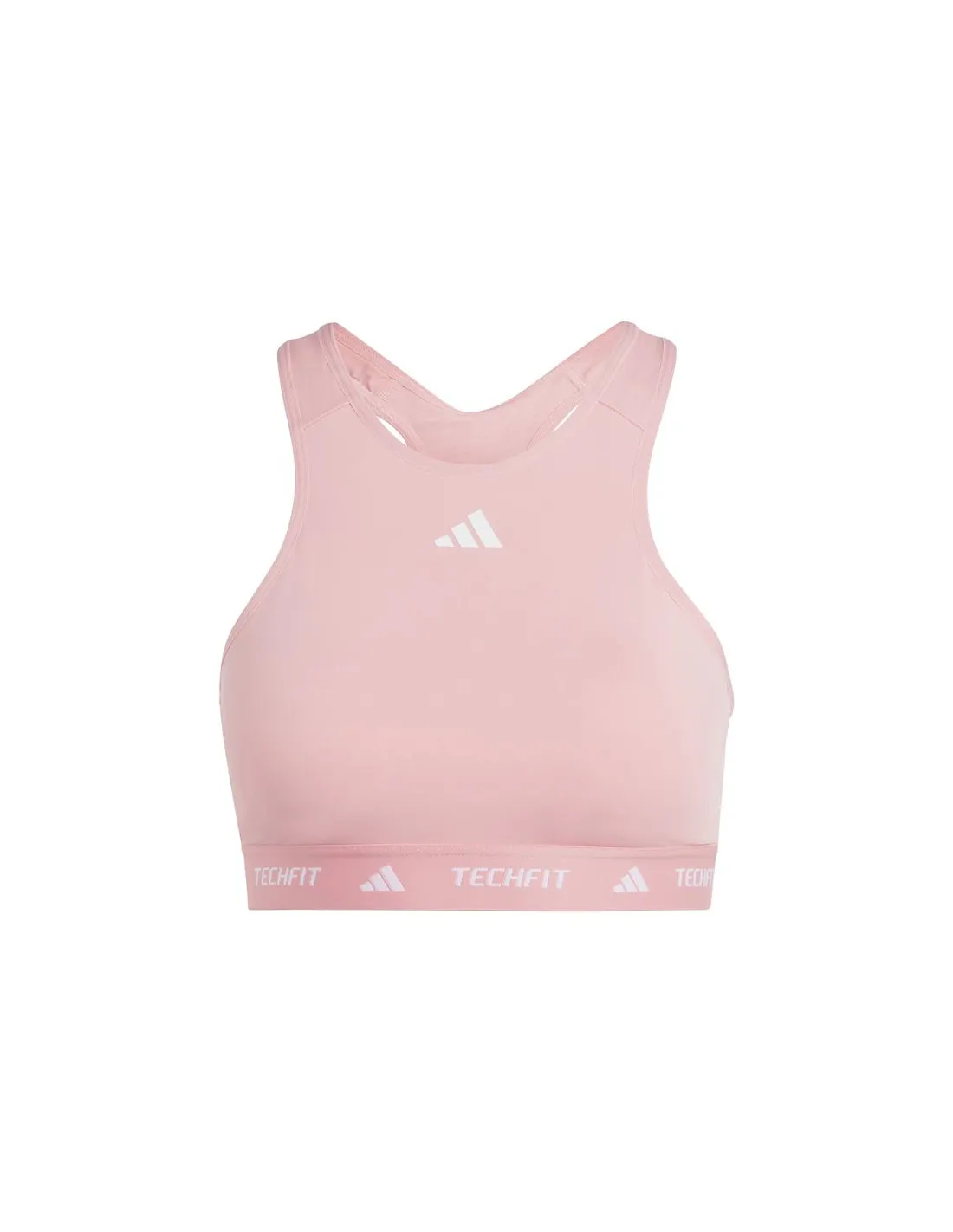 Brassiere de sport adidas Femme Techfit Medium Support High Neck Pink