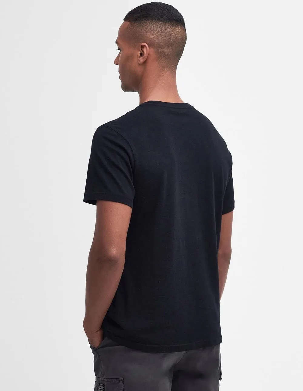 Camiseta Barbour Mount Negra Hombre