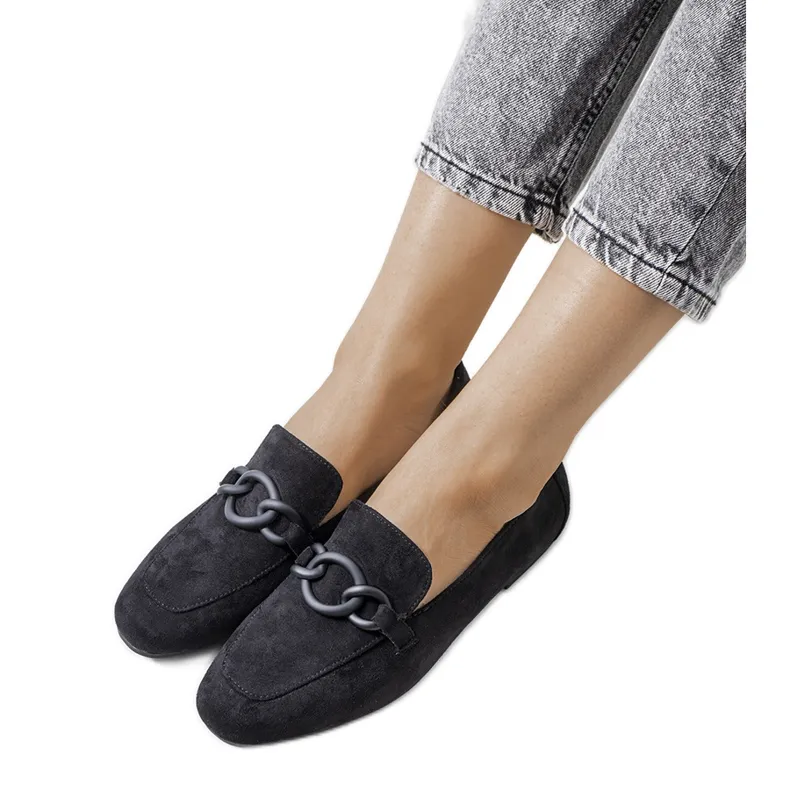 Chaussures en cuir noir de Dante le noir