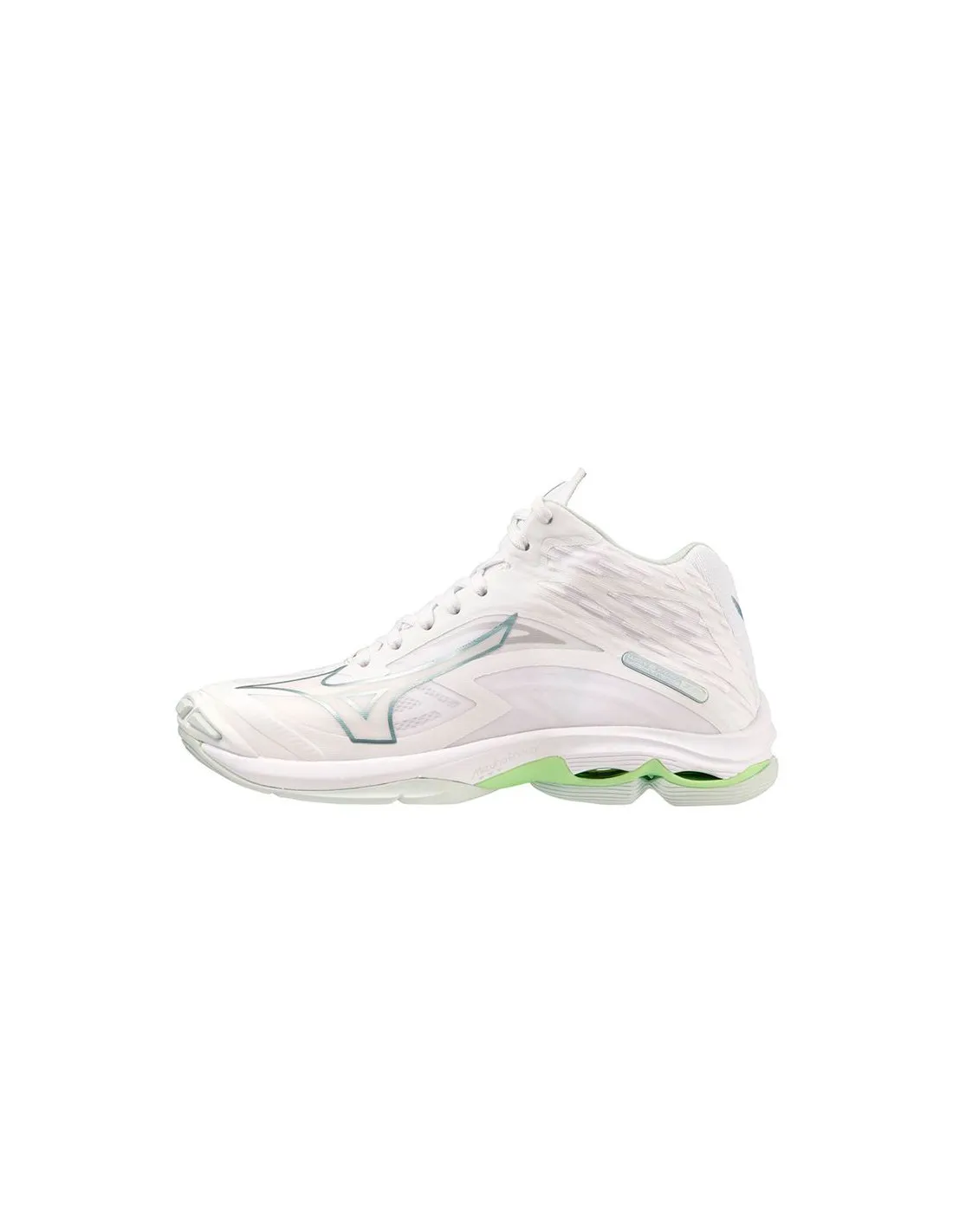 Chaussures par Volley-ball Mizuno Wave Lightning Z7 Mid White Femme