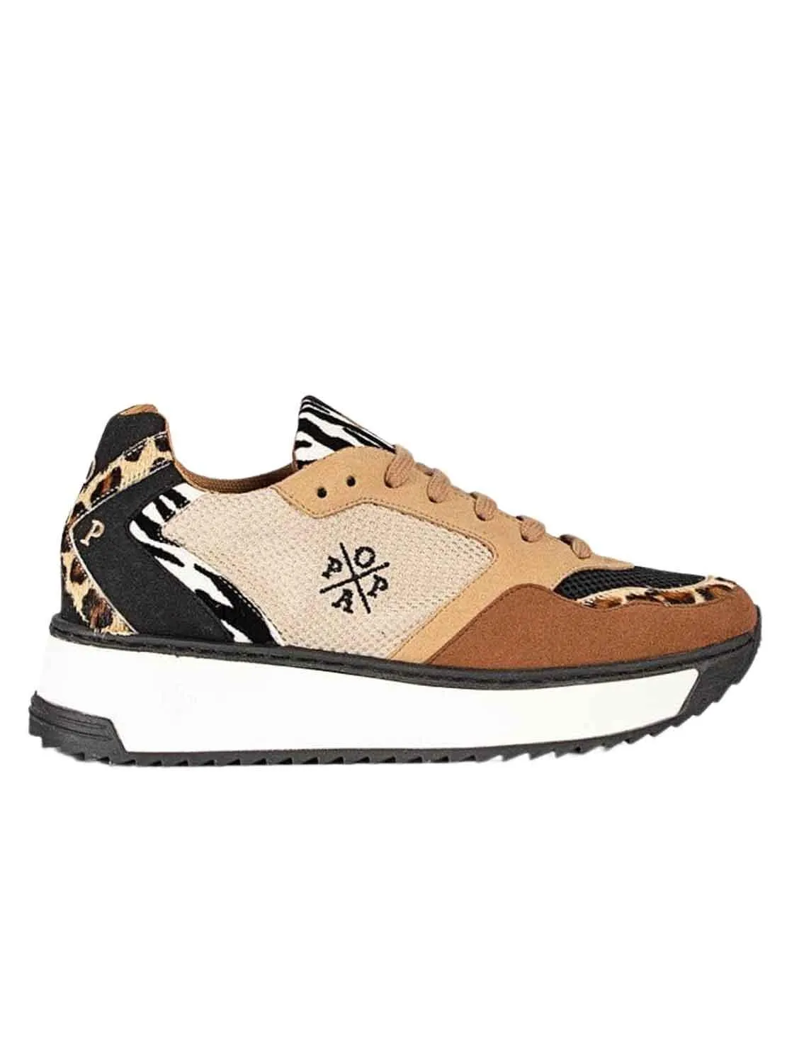 Chaussures Popa Almanzor Animal Noir pour Femme
