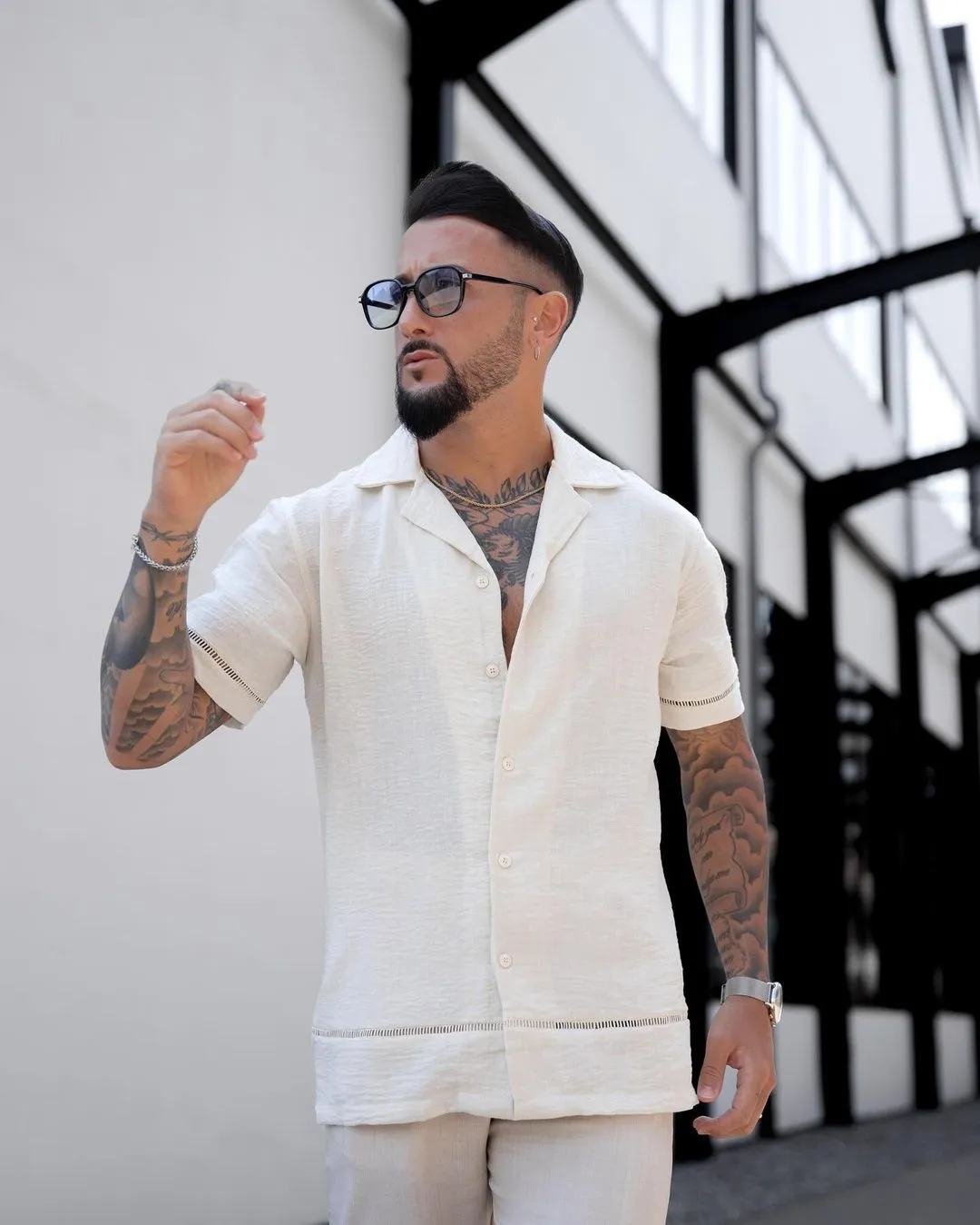 Chemise décontractée à manches courtes