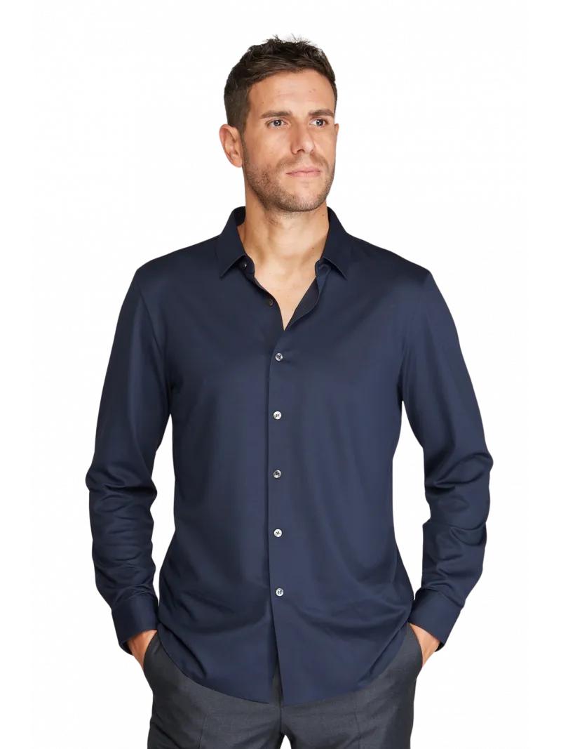 Chemise en maille Vince manches longues