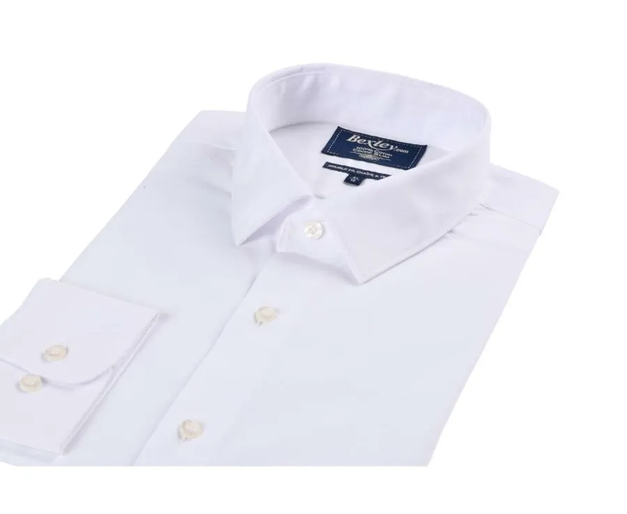 Chemise slim blanche coton popeline Louis Classic Slim