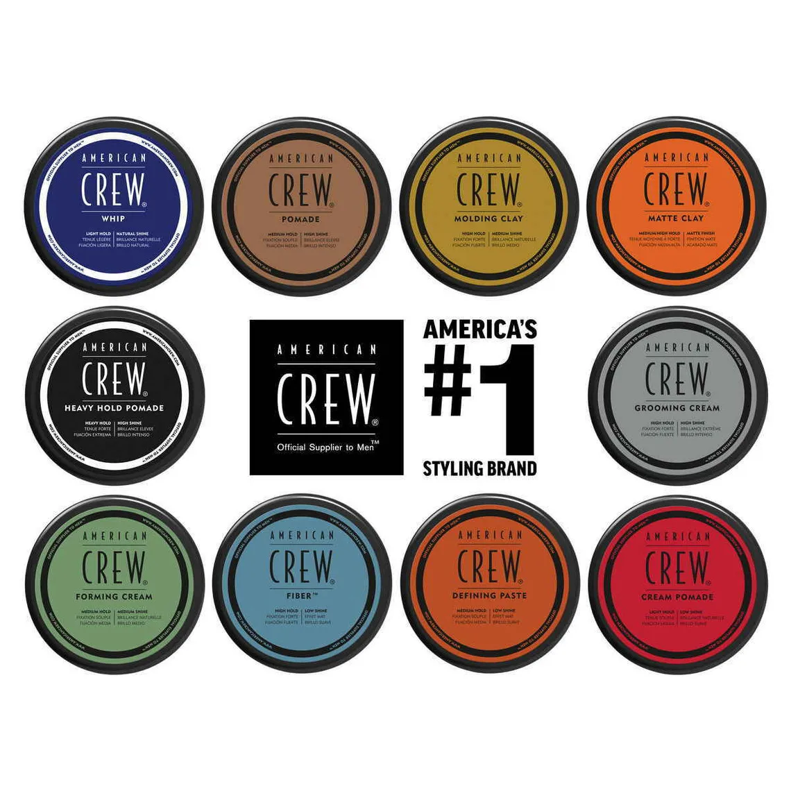 Cire Cheveux Homme Fixation Forte & Effet Mat  American Crew - Gel & Cire Cheveux Homme sur MenCorner