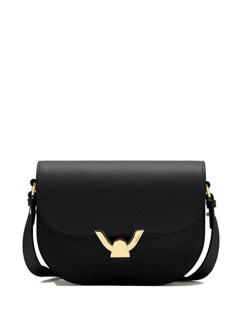 Coccinelle Dew Sac Bandoulière En Cuir Martelé Noir - Achetez À Prix Outlet!