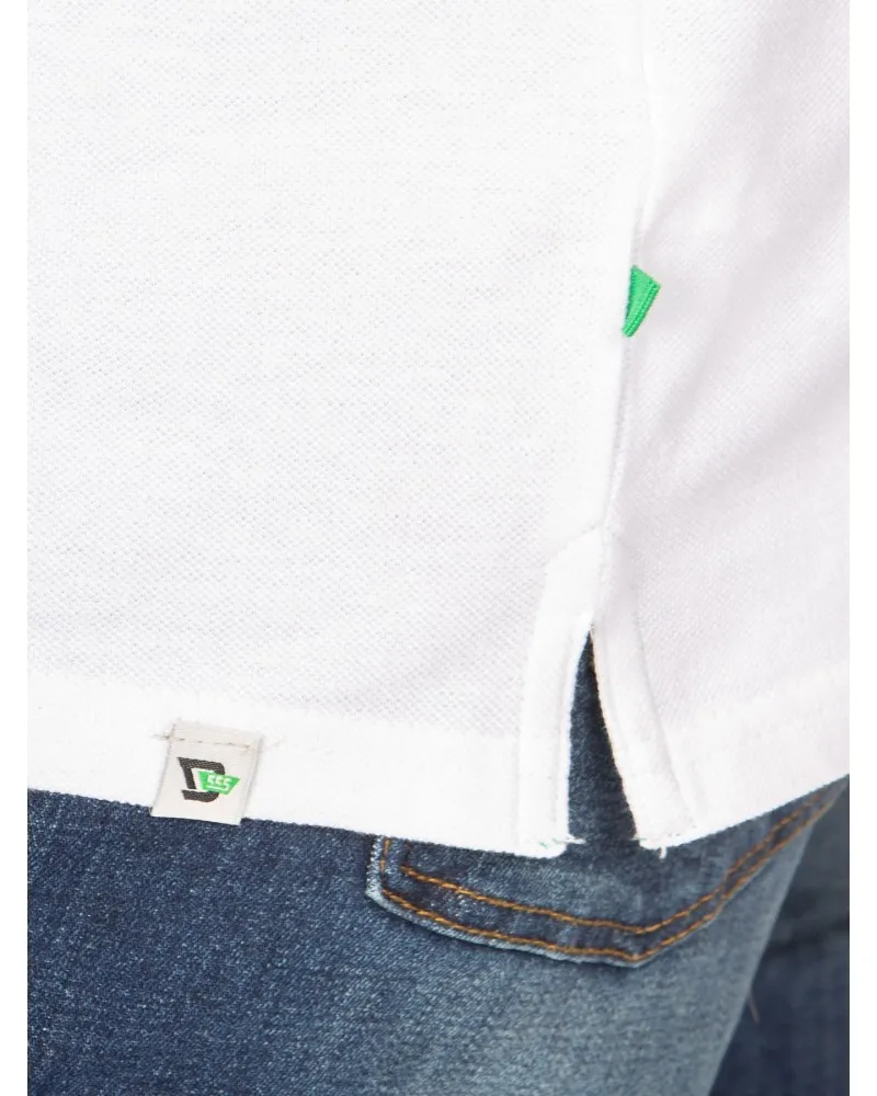 Duke Polo piqué grande taille blanc - Size-factory