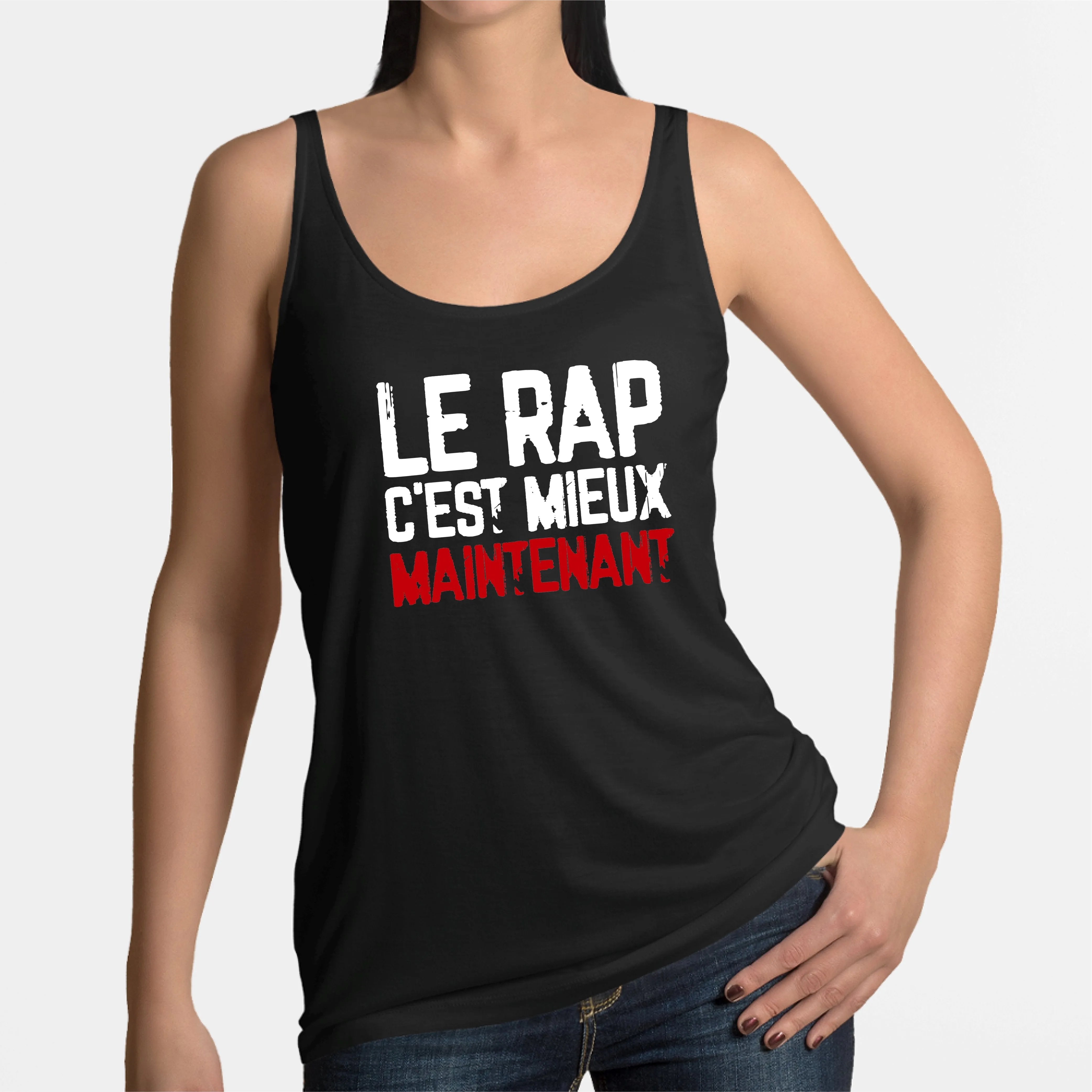 Débardeur Femme Le rap c'est mieux maintenant