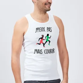 Débardeur Homme J'peux pas j'vais courir