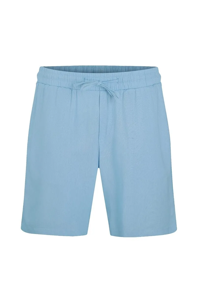 Ensemble uni chemise manches courtes short