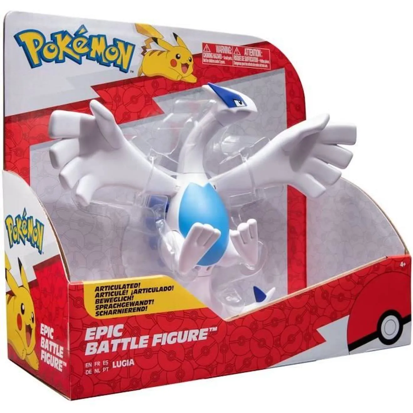 Figurine Pokémon Lugia 30 cm - BANDAI blanc - Bandai