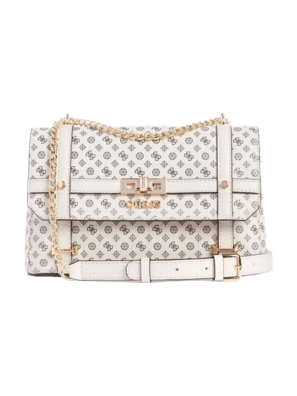 GUESS Emilee Luxury Satche Sac pour femme HWPS88 62210 STL Blanc