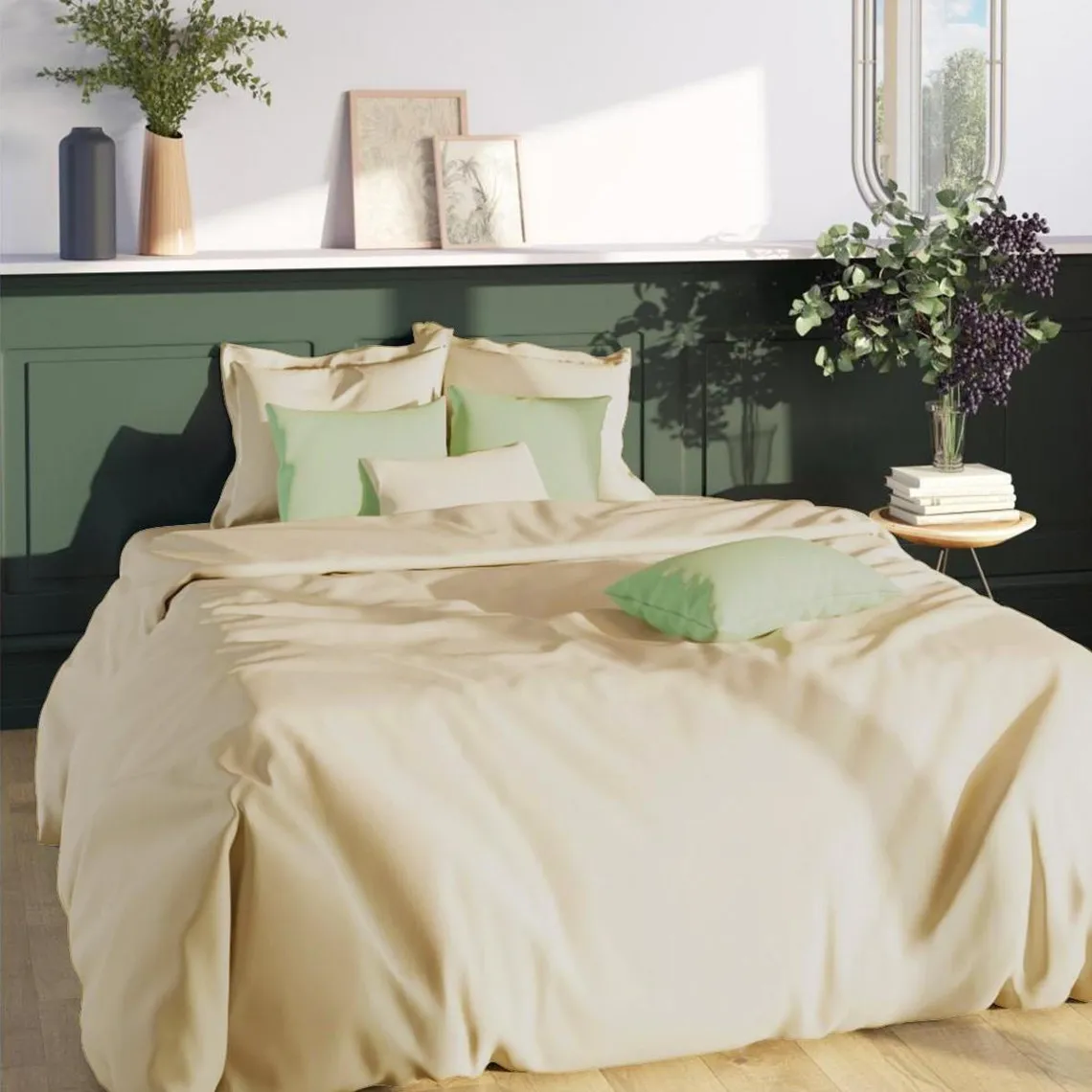 Housse de couette polycoton TERTIO® - Beige Ficelle | 3 Suisses