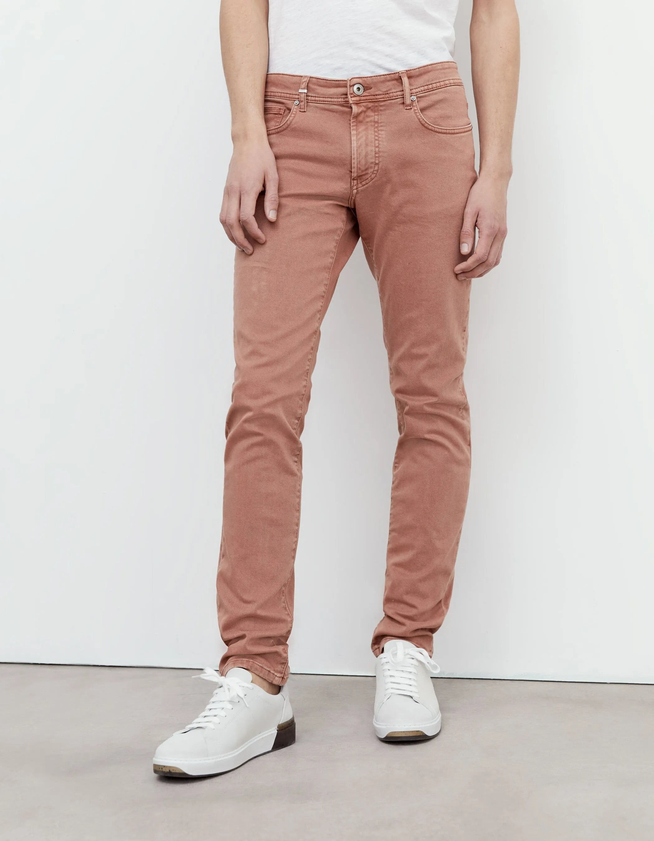Jean SLIM corail Homme
