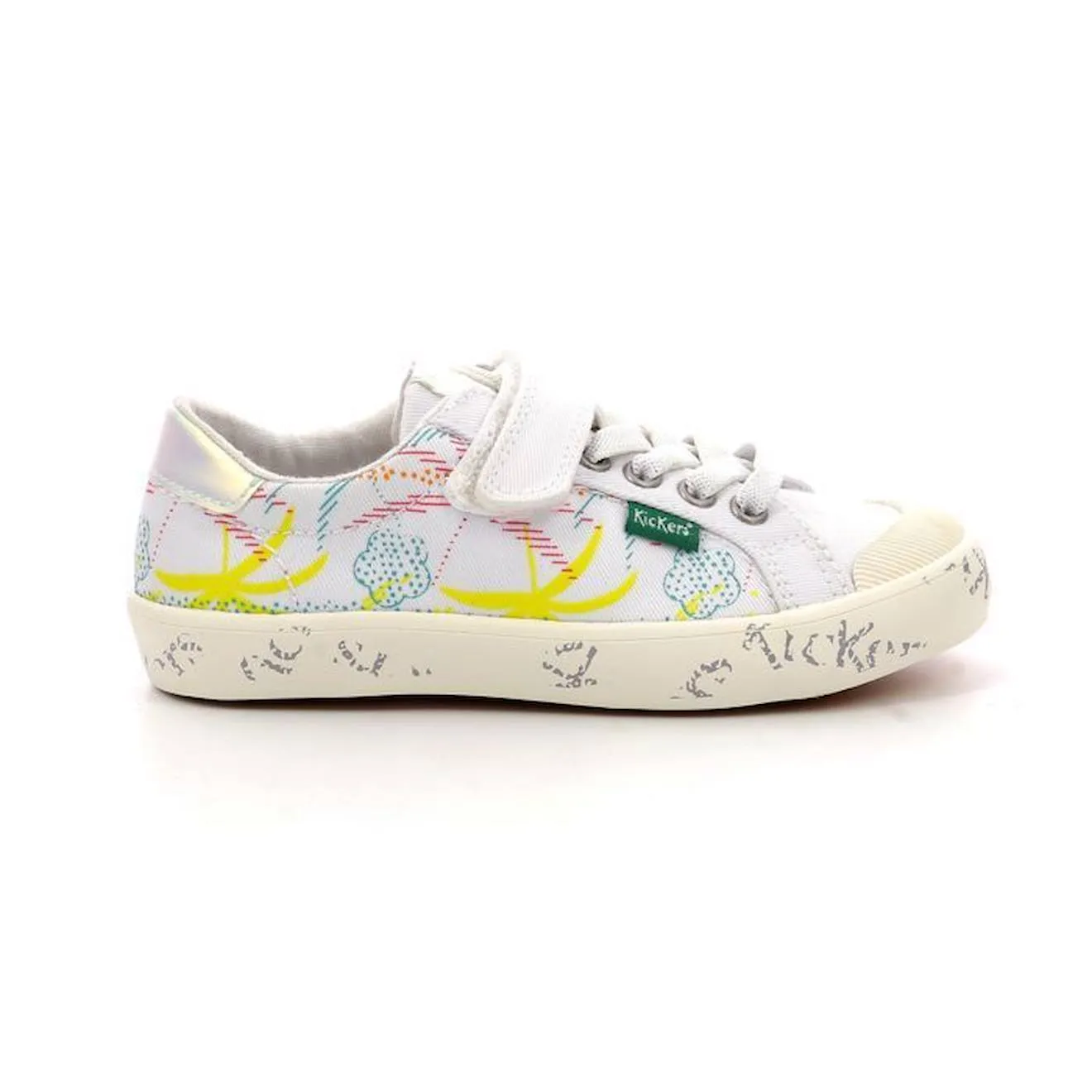 KICKERS Baskets basses Gody blanc - Kickers