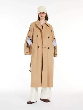 Manteau trench en laine
