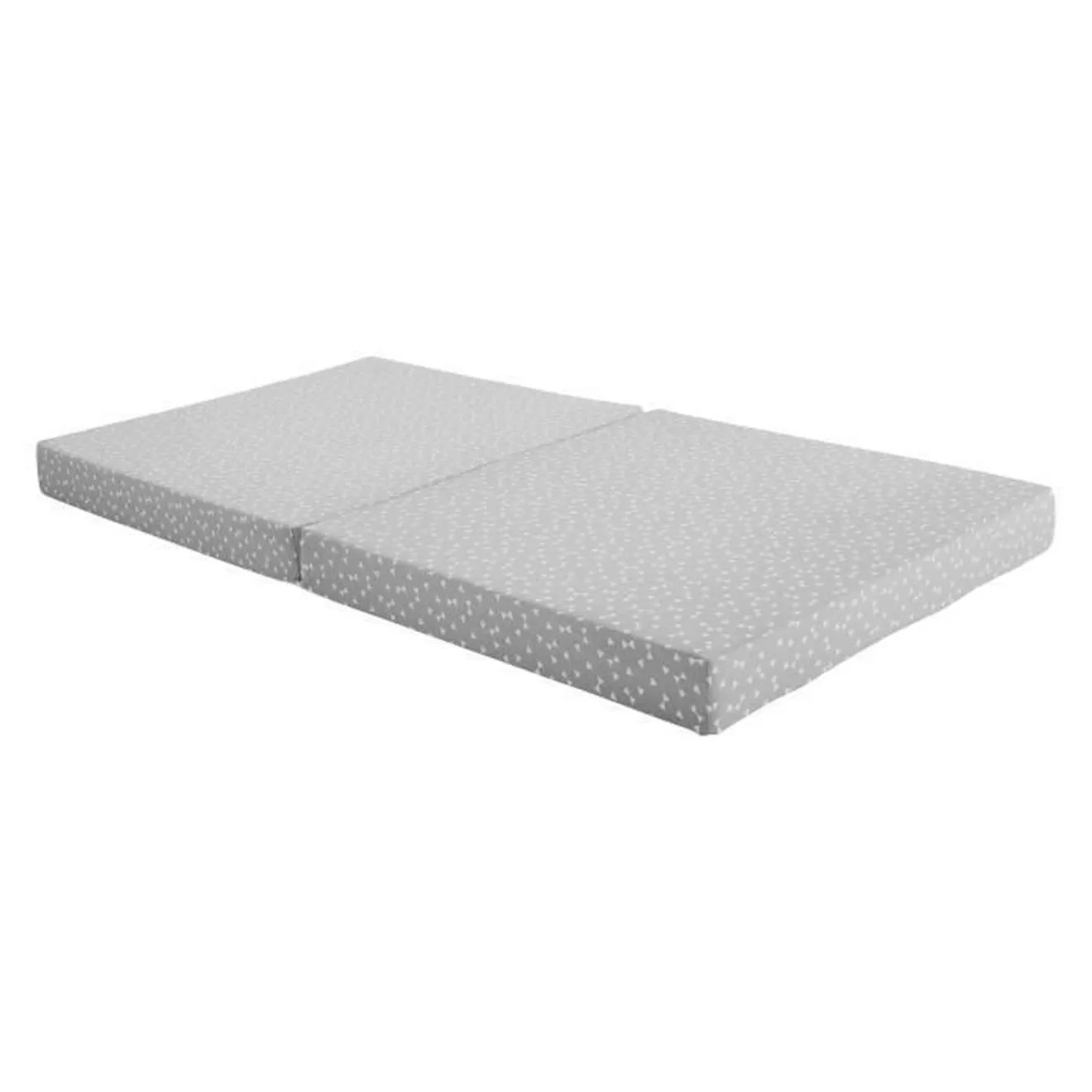 Matelas Bébé Pliant de Voyage - BABYSOM - 60x120 cm - Déhoussable - Épaisseur 7 cm blanc - Babysom