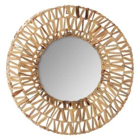 Miroir Tressé Terre Beige | 3 Suisses