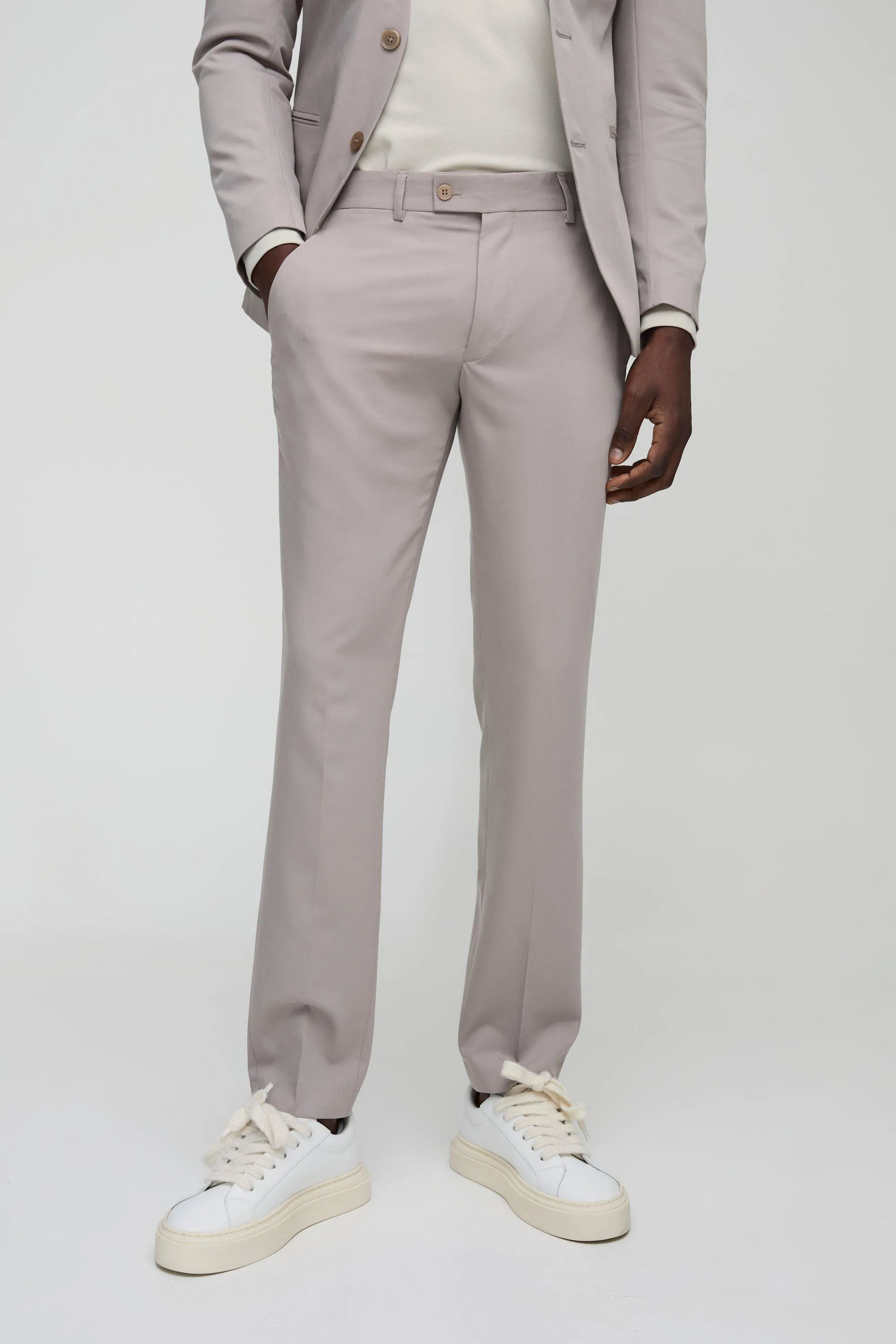 Pantalon de costume skinny court