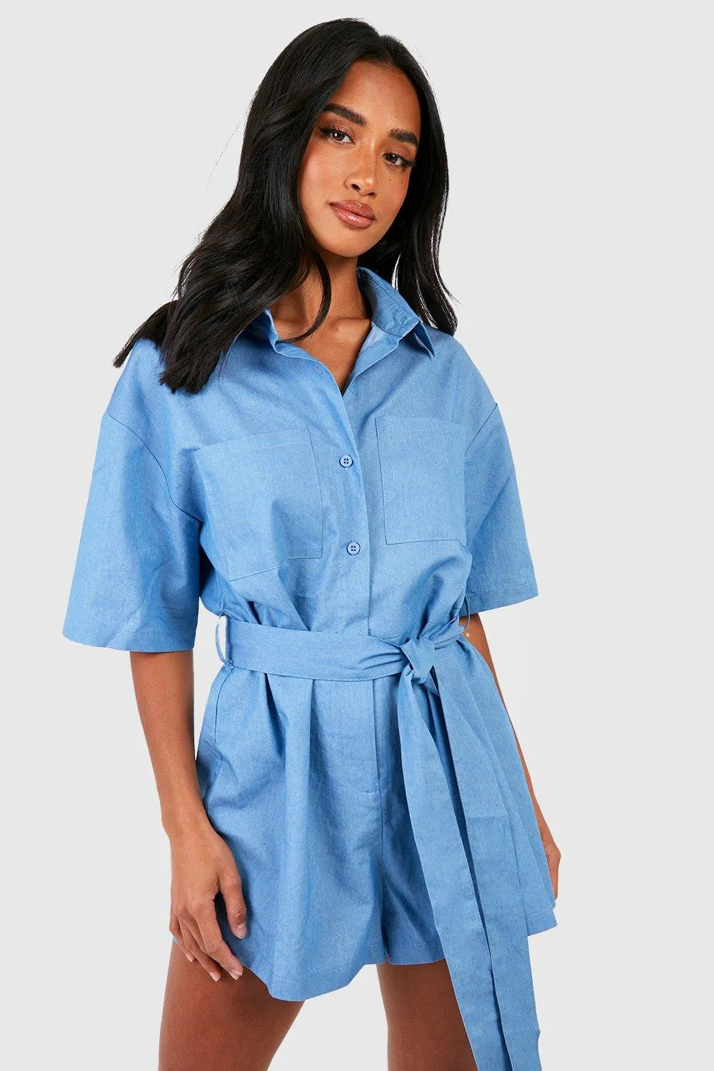 Petite - Combishort en jean