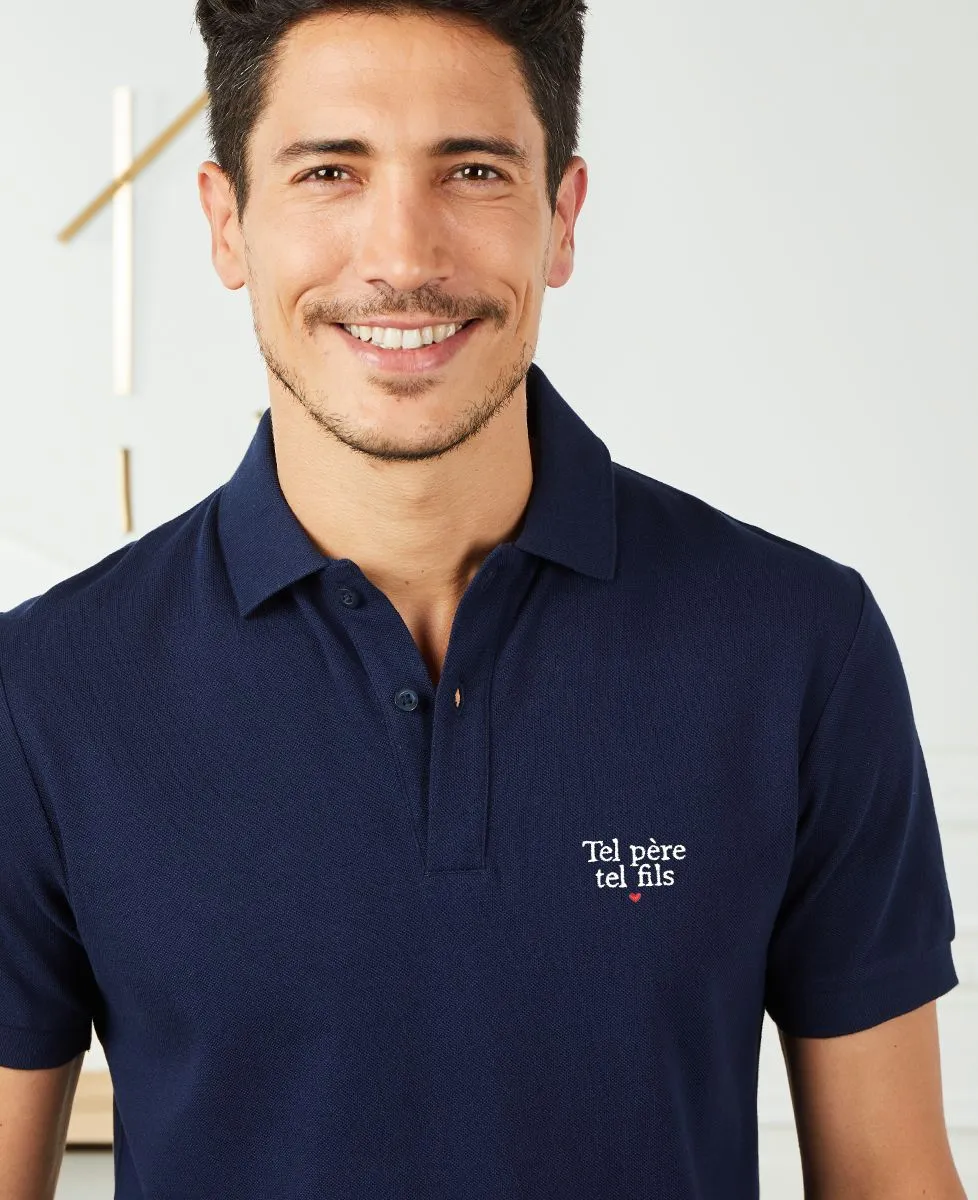Polo homme Tel père tel fils (brodé)