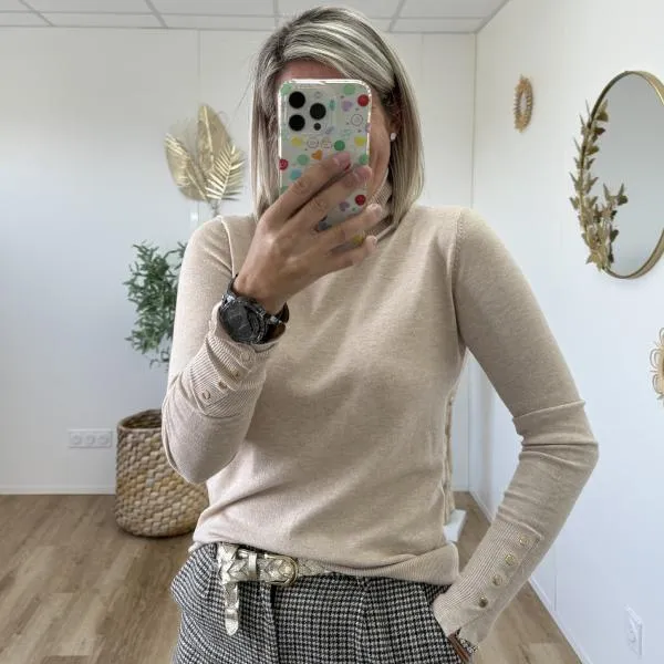 Pull Clothilde beige
