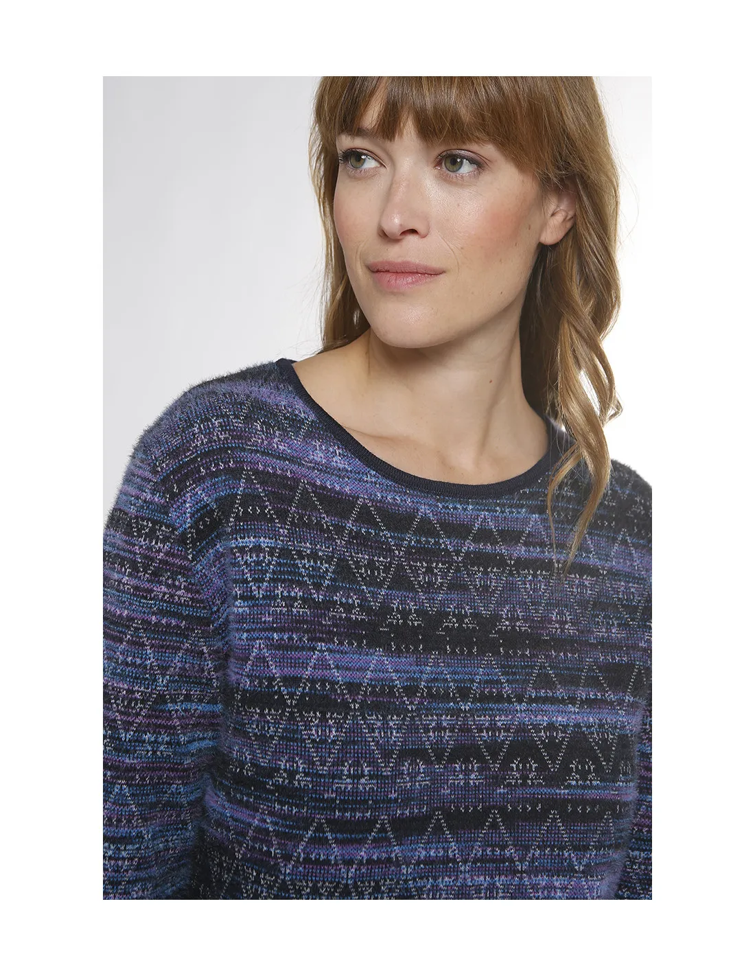 Pull laine jacquard