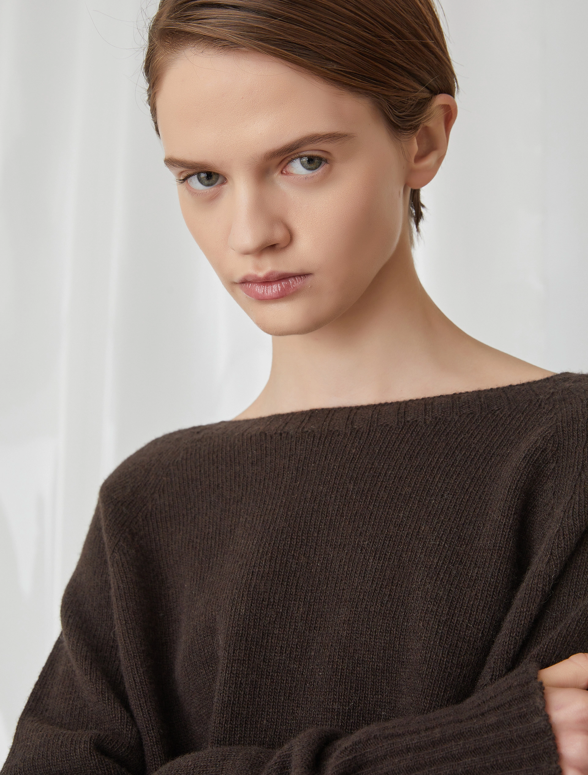 Pull oversize cropped