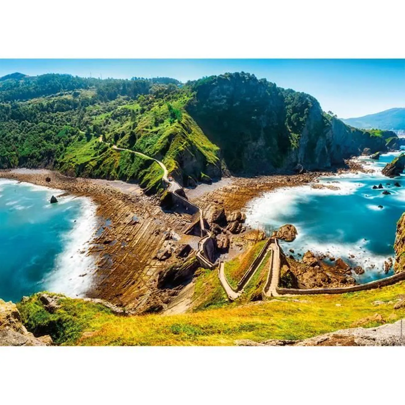 Puzzle 1000 pièces - NATHAN - L'île aux dragons - Fantastique - Bleu - Enfant bleu - Nathan